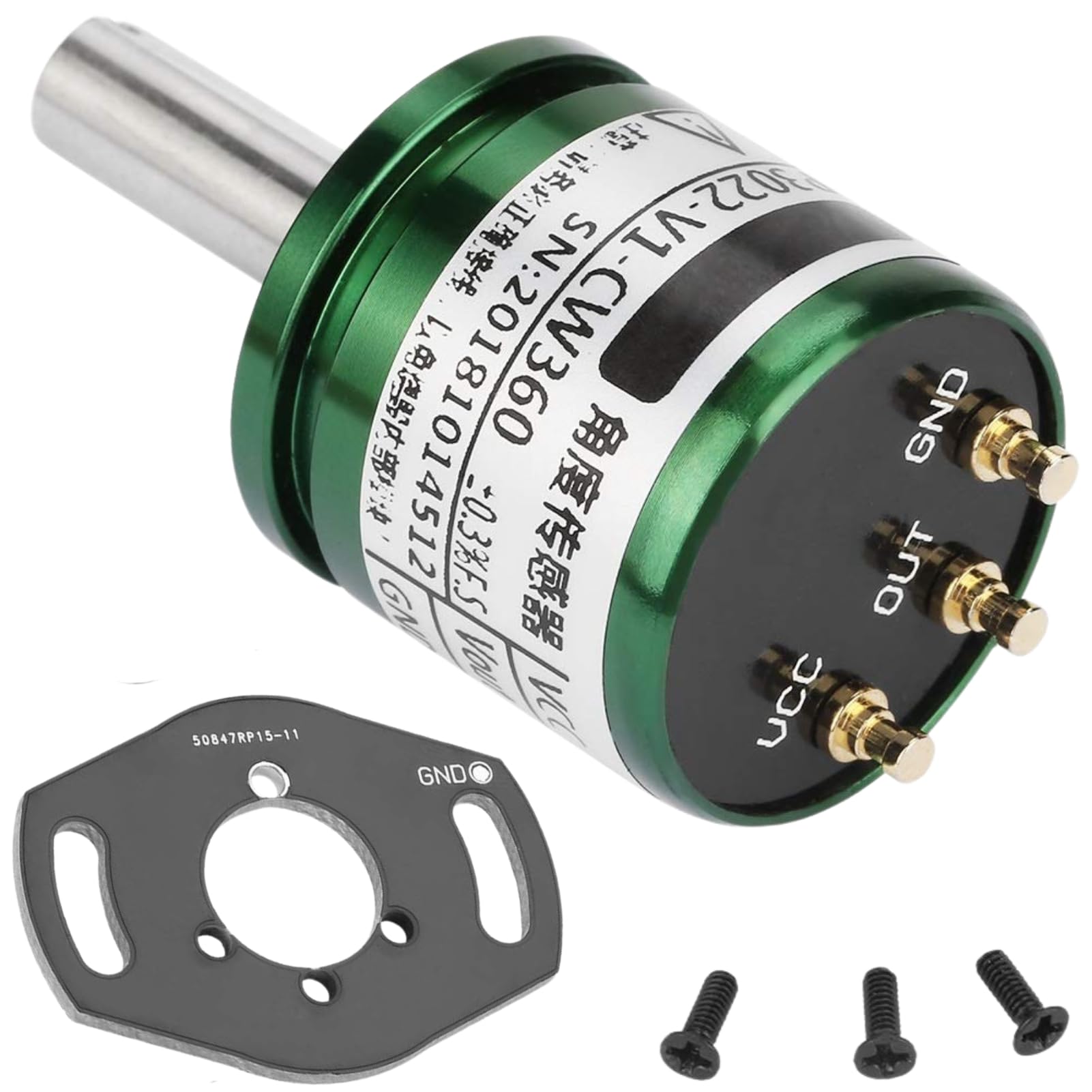 Capteur Effet Hall 12bit Capteur Angle Hall 360° Haute Précision - Sortie 0- 5V - Résolution 0.088° - Alimentation 5V DC Capteur Rotation 12Bit Haute Précision