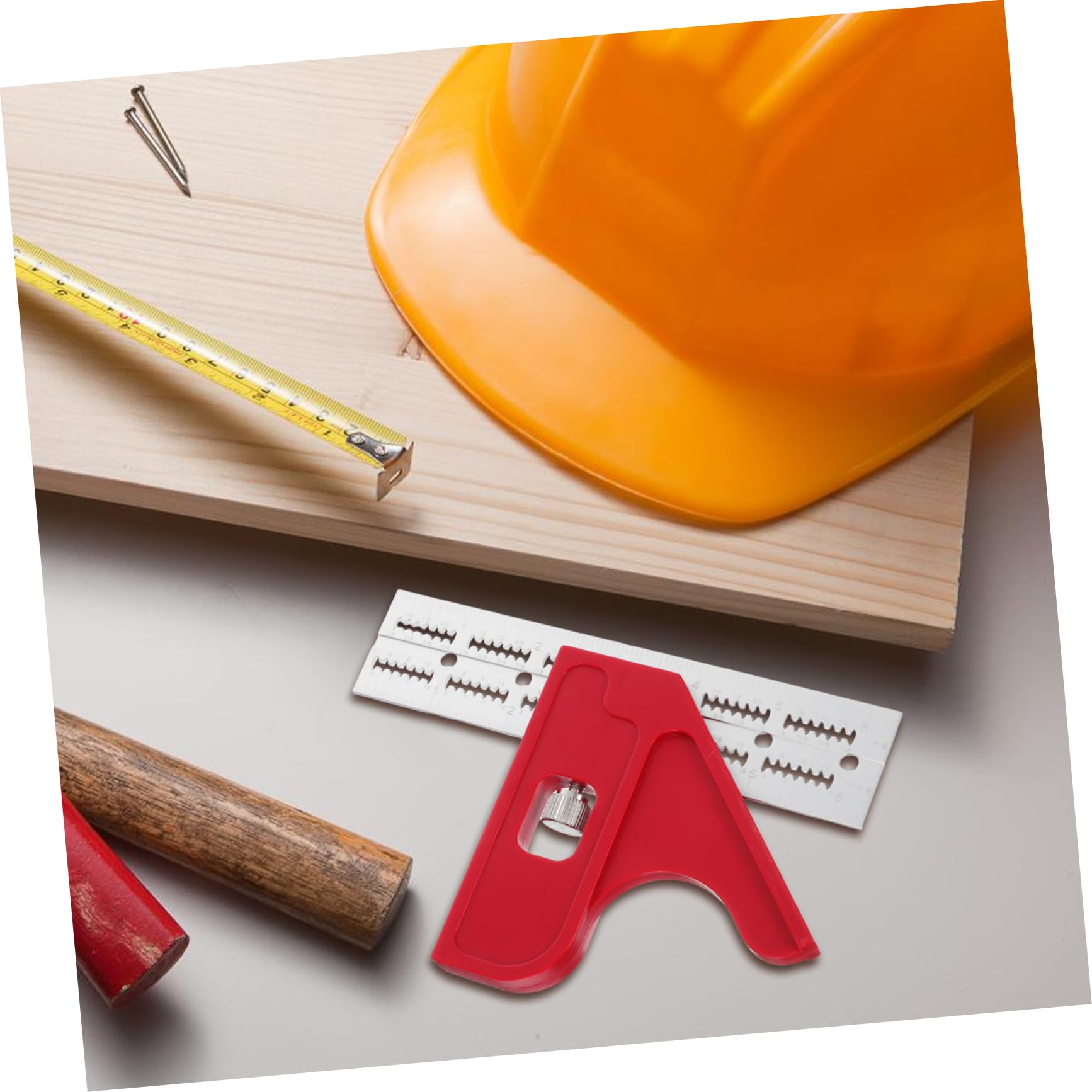 NUOBESTY 4 Pezzi Righello da Falegnameria Strumento Misurazione Angolare e Portatile per Lavori Falegnameria Design Compatto e Facile da Usare Misurazioni Accurate per Professionisti e