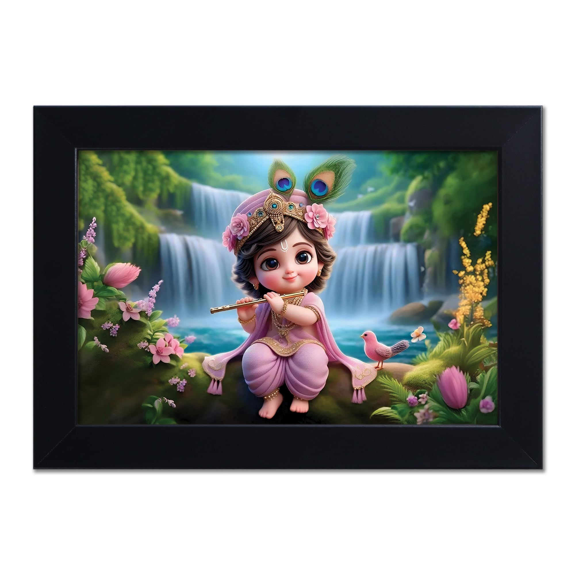 Baby Krishna Photo Frame - Kanha Ji Gift -21