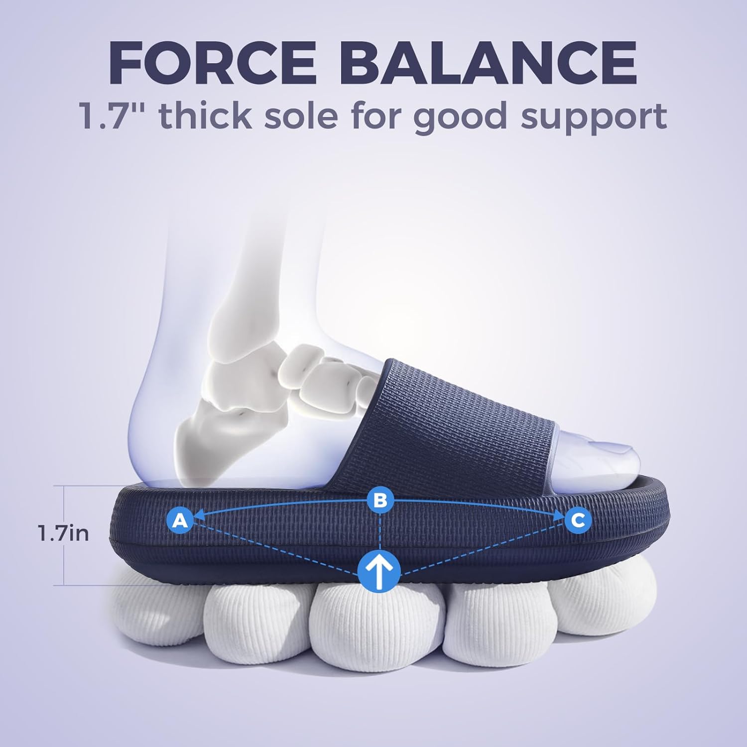 Leevar Cloud Slides for Women and Men - Soft, Comfy, Relax Cloud Slippers, Thick Sole, Non-slip Slides for Men, Easy to Clean, Shower, Swimming, Beach, Indoor and Outdoor Slides for Men - Image 5