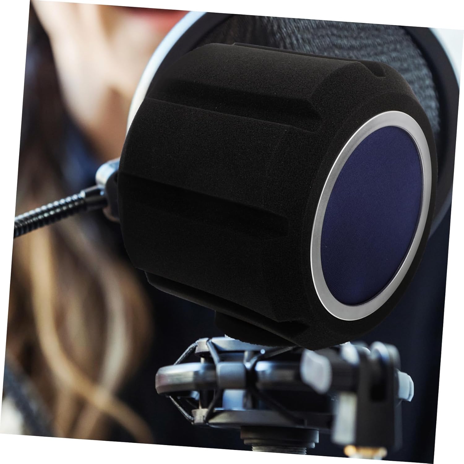 Housoutil Supple Sponge Mic Cover Professional Microphone Windscreen for Enhanced Performance Dust and Wind Interference Reduction Compatible Standard Microphones