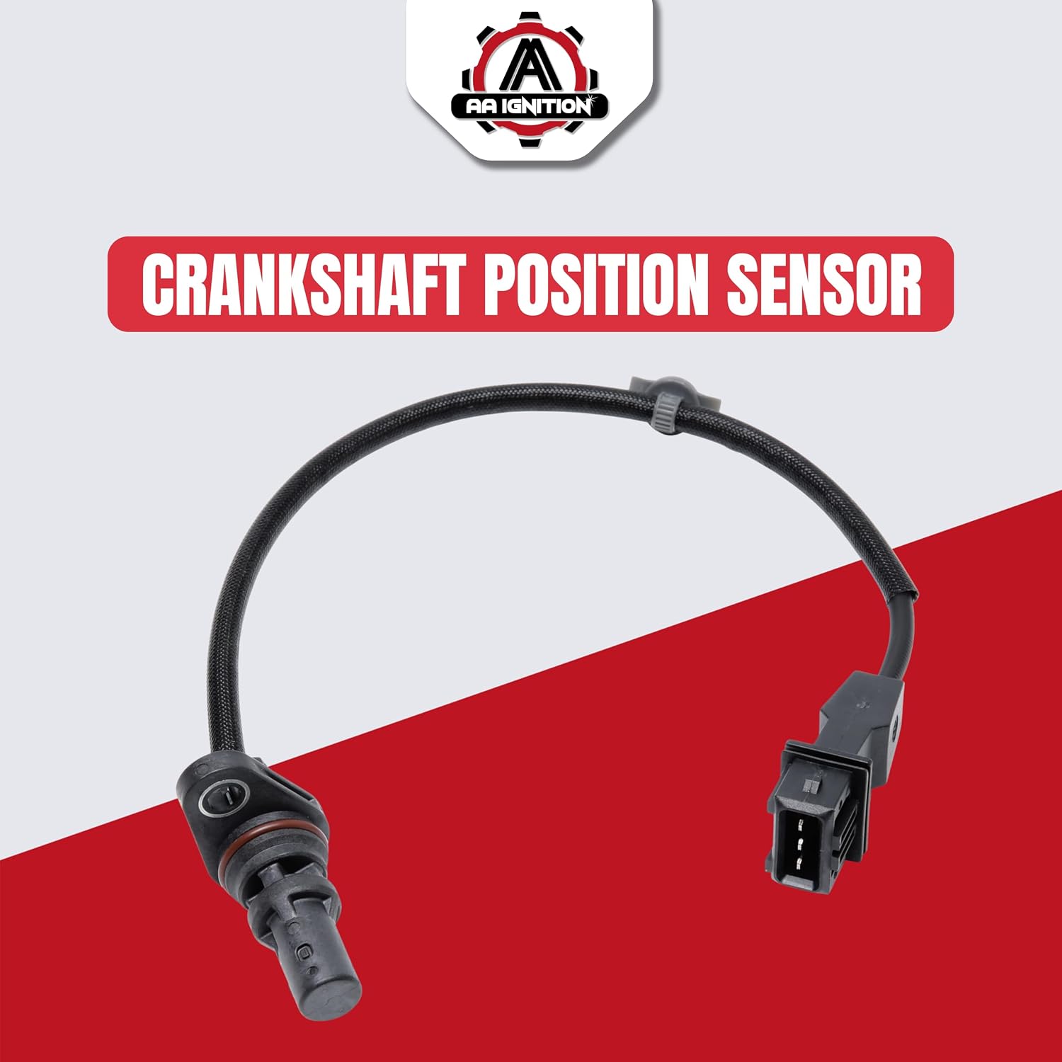 Engine Crankshaft Position Sensor by AA Ignition - Fits Hyundai and Kia - Santa Fe, Santa Fe Sport, Sonata, Tucson, Forte, Optima, Rondo, Sorento, Sportage - Replaces 39180-25300, 39180-25200, 907-788