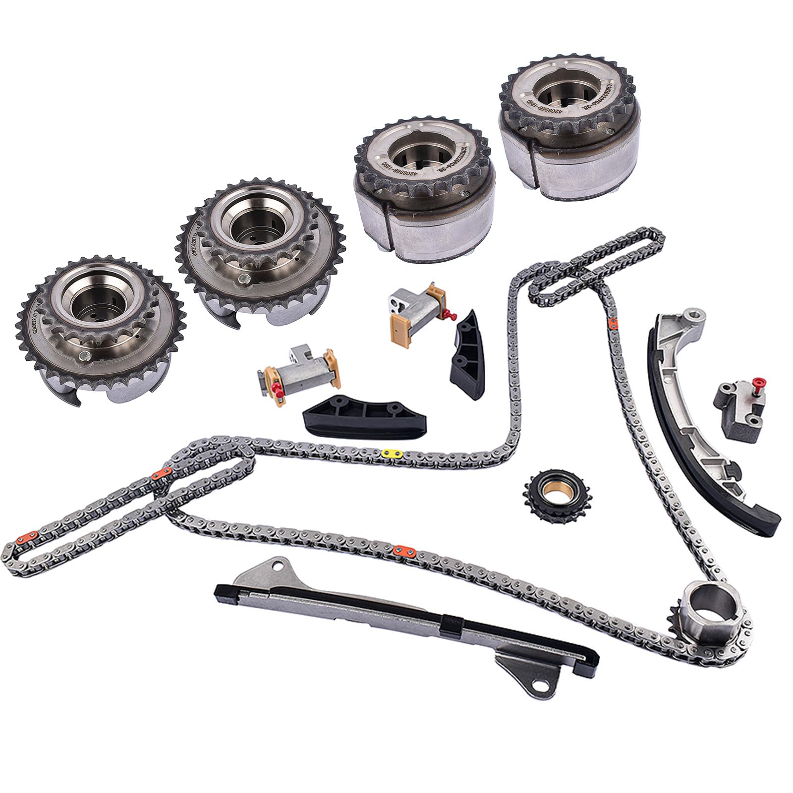 Photo 1 of Flynsu Timing Chain Kit Camshaft Sprocket Replacement for 2006-2017 Toyota Highlander Avalon Camry Sienna ES350 RX350 3.5L 13050-31140 13050-31141 13050-0P020