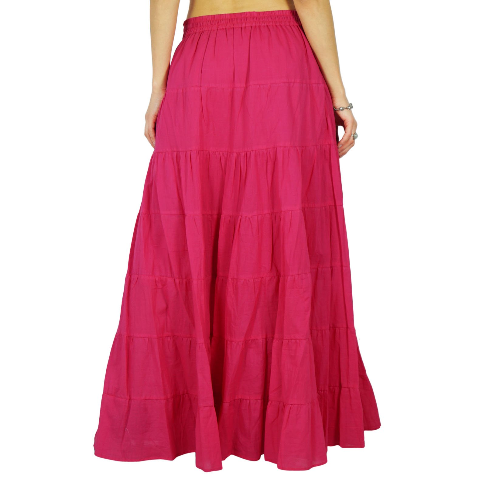 Maxi-gonna da spiaggia in cotone, abbigliamento da resort, gonna lunga estiva