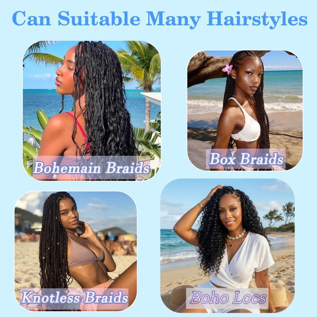 Boho Hair for Braiding 15A Unprocessed Raw Burmese Curly Human Braiding Hair 3C4A Spiral Curly Ends Bulk for Women Braiding Hair Bohemian Knotless Braids 20Inch 2Bundles 120g No Weft