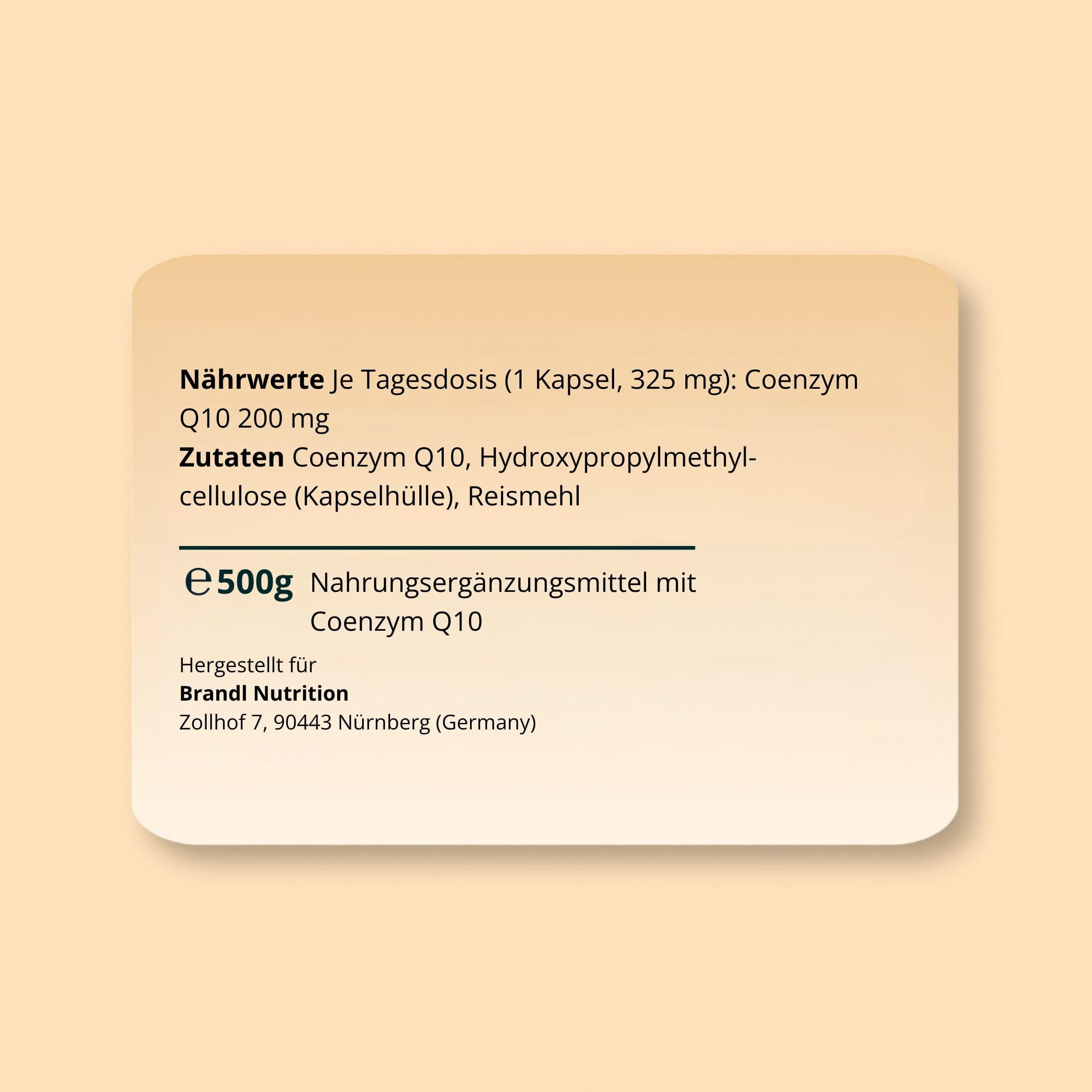 Coenzym Q10 Kapseln hochdosiert – Q10 Ubiquinon 200mg pro Kapsel – coq10, Stoffwechsel Kapsel, Energieproduktion, hohe Dosierung – Vegan & abgefüllt in Deutschland – 120 Q10 Kapseln – laborgeprüft