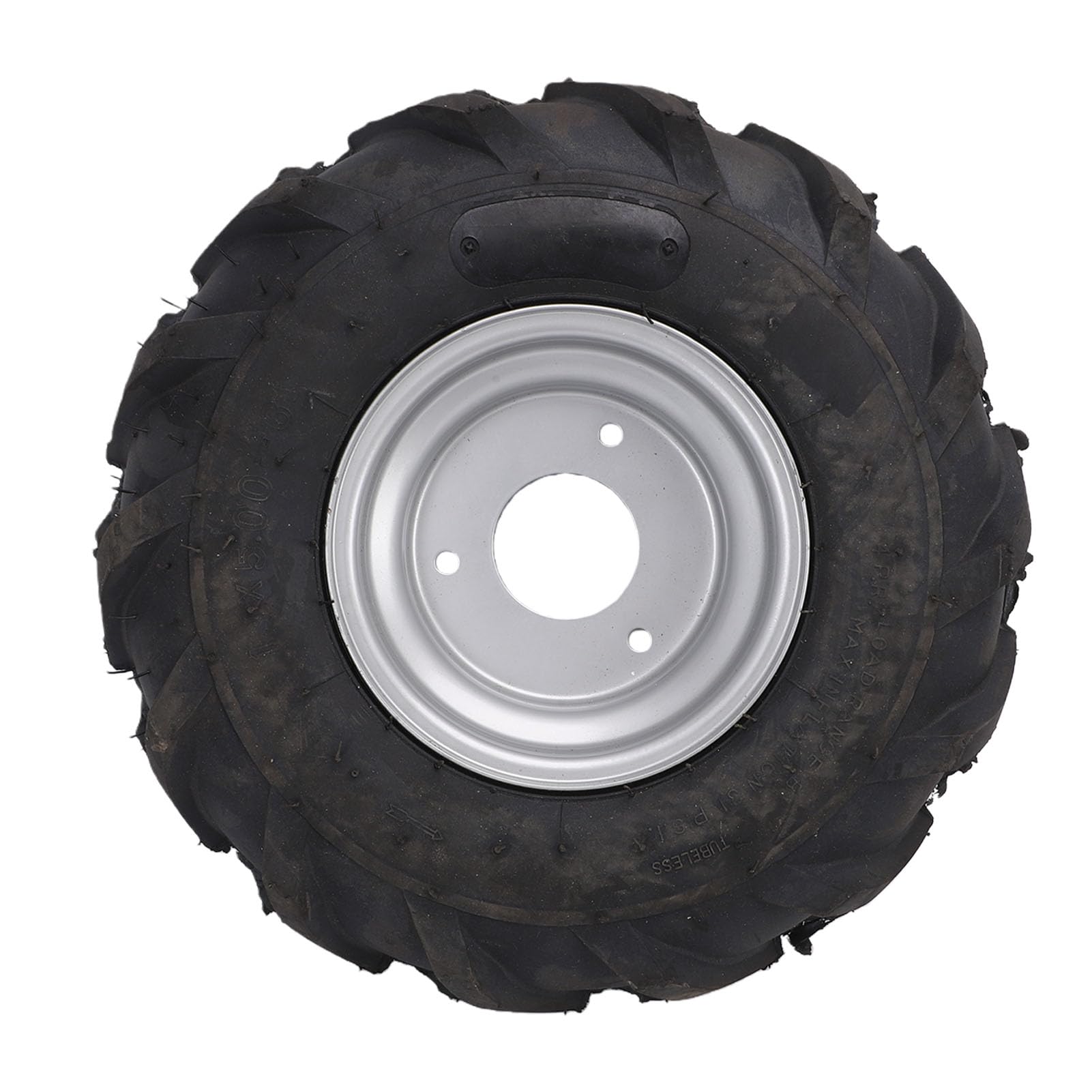 Akozon Opona 13x5.00 6 z felgą ze Stopu Srebra, Bezdętkowa Opona Gumowa Próżniowa Odporna na Przebicie do Quadów, Quadów, Gokartów, Wózków Golfowych, Mini Rowerów, Kosiarek