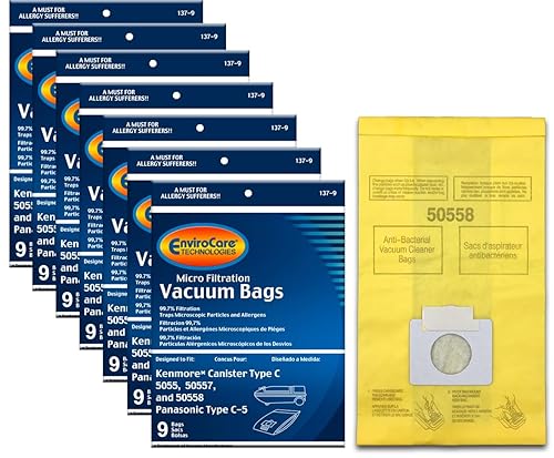 Envirocare Premium Replacement Multi-layer Micro Filtration Vacuum Bags Compatible with