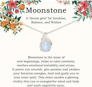 Sterling Moonstone Necklace: New Beginnings