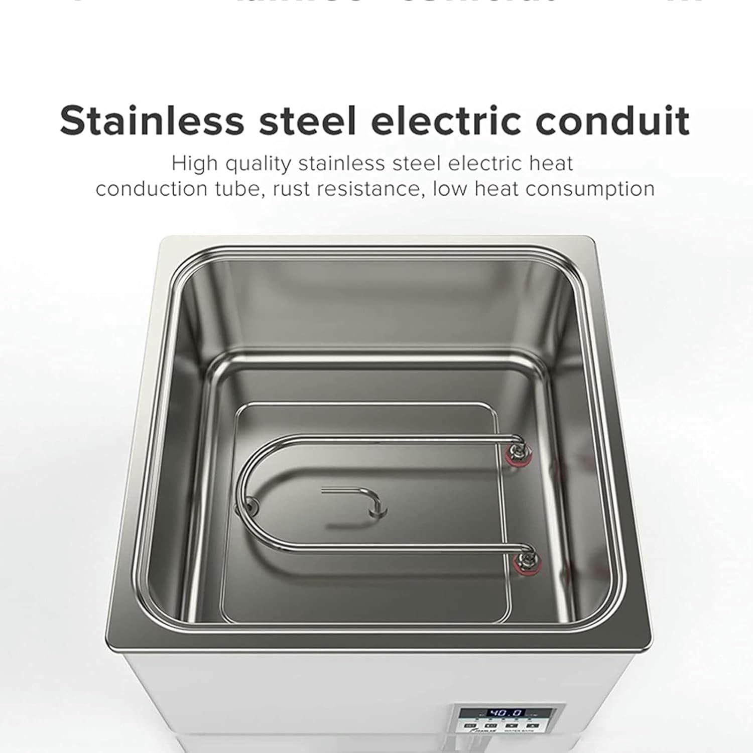 Water Bath for Digital Scientific Laboratory, Thermostatic Water Bath with Digital Screen and Protective Cover for Laboratory Use, Stainless Steel Coating 304, P