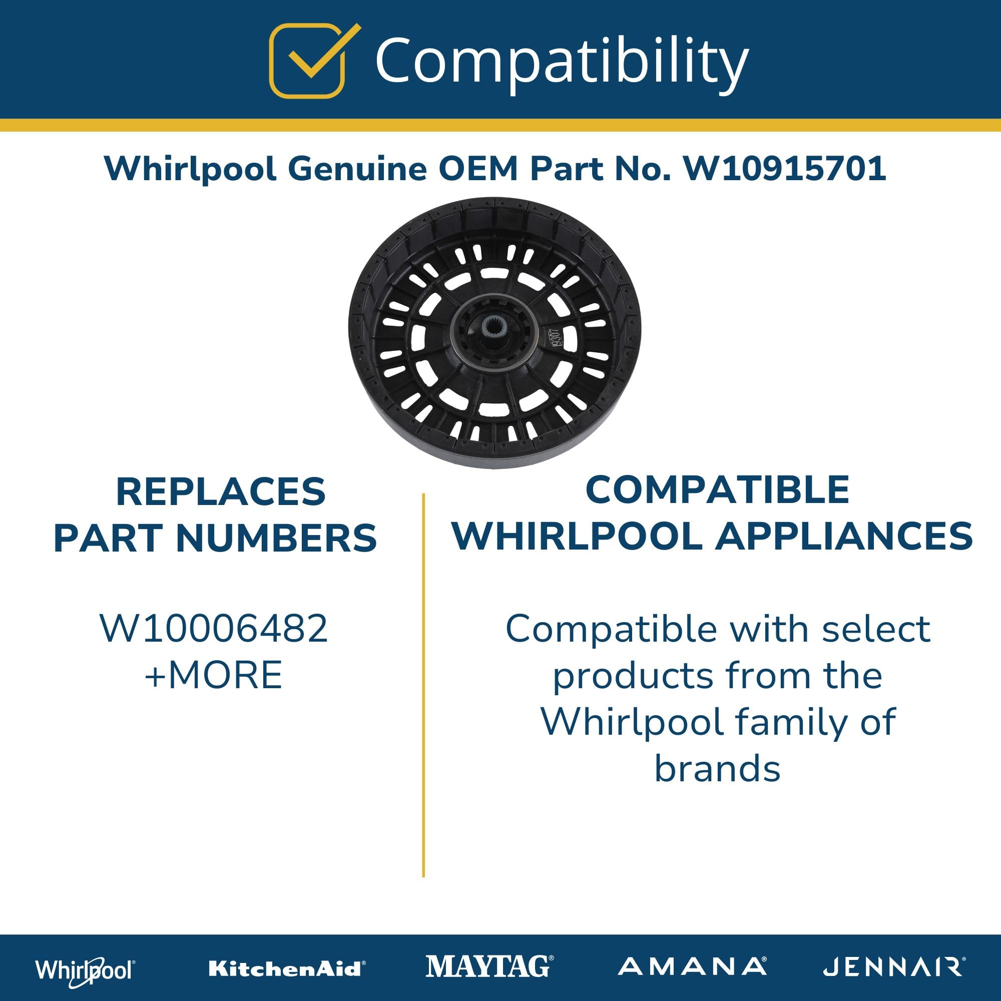 Rotore Motore Originale OEM Per Lavatrice Whirlpool MVWB865GW0 – W10915701 / W10006482, Nuovo