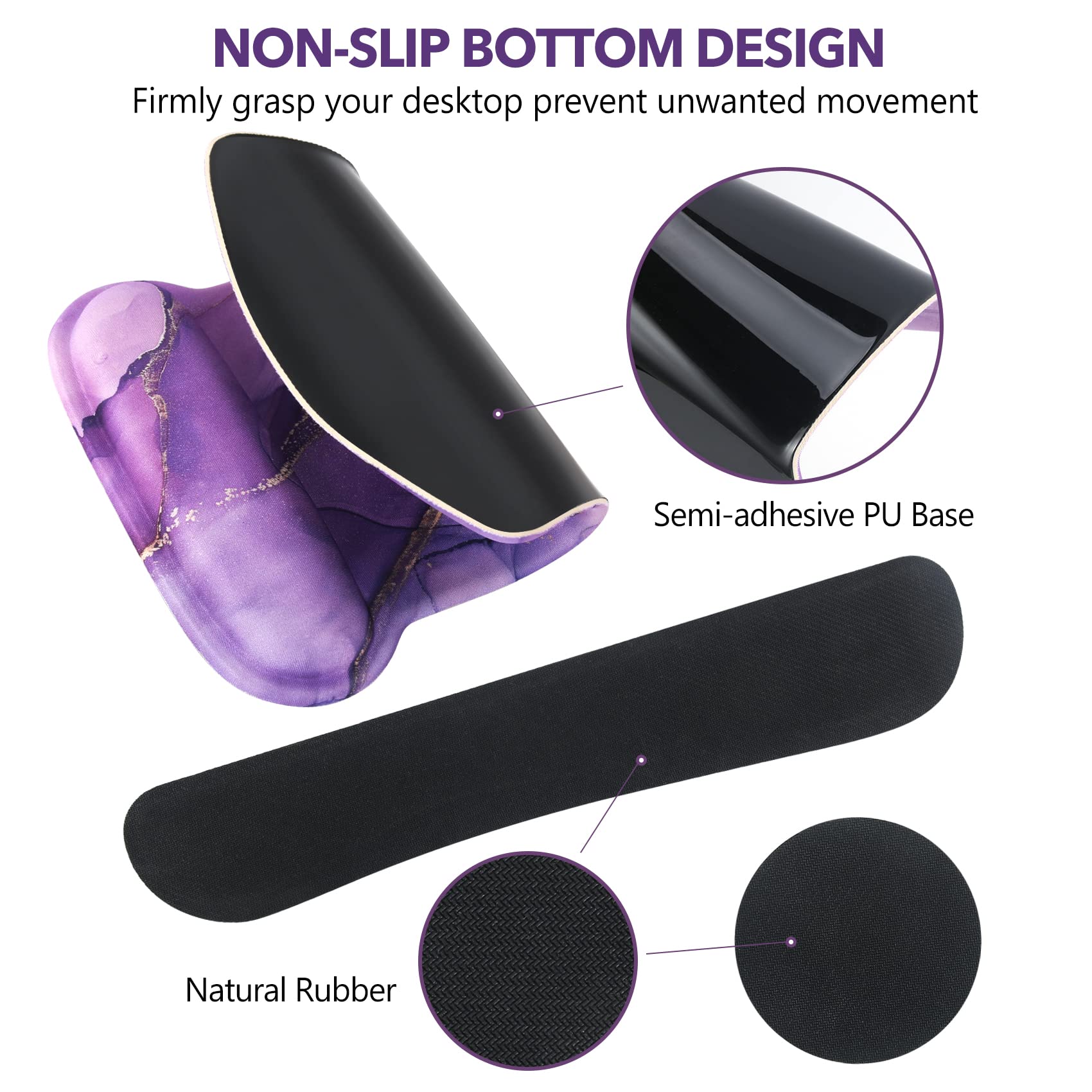 AIMSA Ergonomic Wrist Rest & Mouse Pad - Pain Relief -5