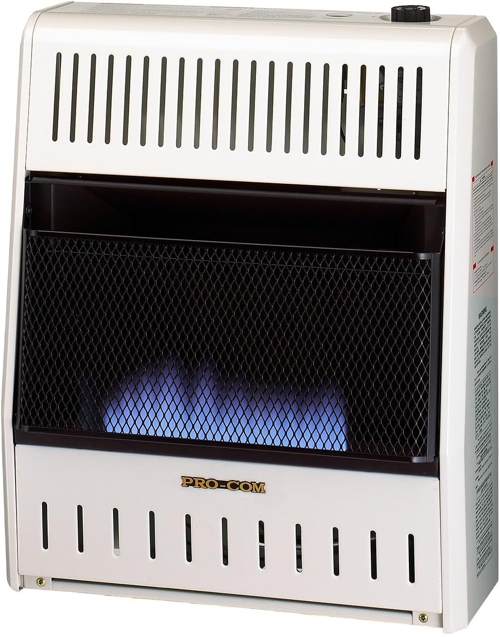 ProCom ML200HBA Ventless Liquid Propane Gas Blue Flame Space Heater - 20,000 BTU, Manual Control