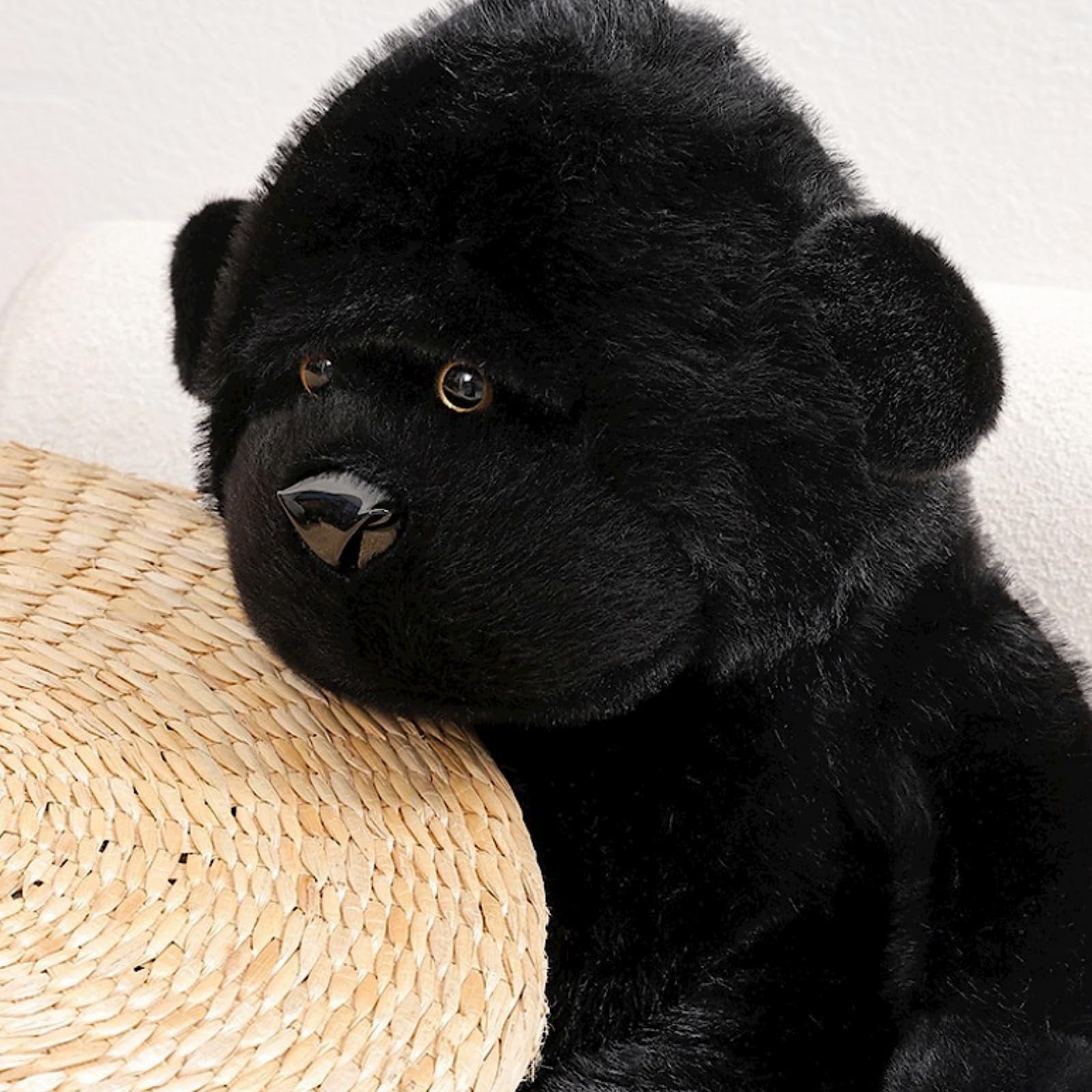 OUKEYI 12 inches Black Gorilla Stuffed Animals, Gorilla Apes Plush Toys for Boy Girl Kids - Image 4