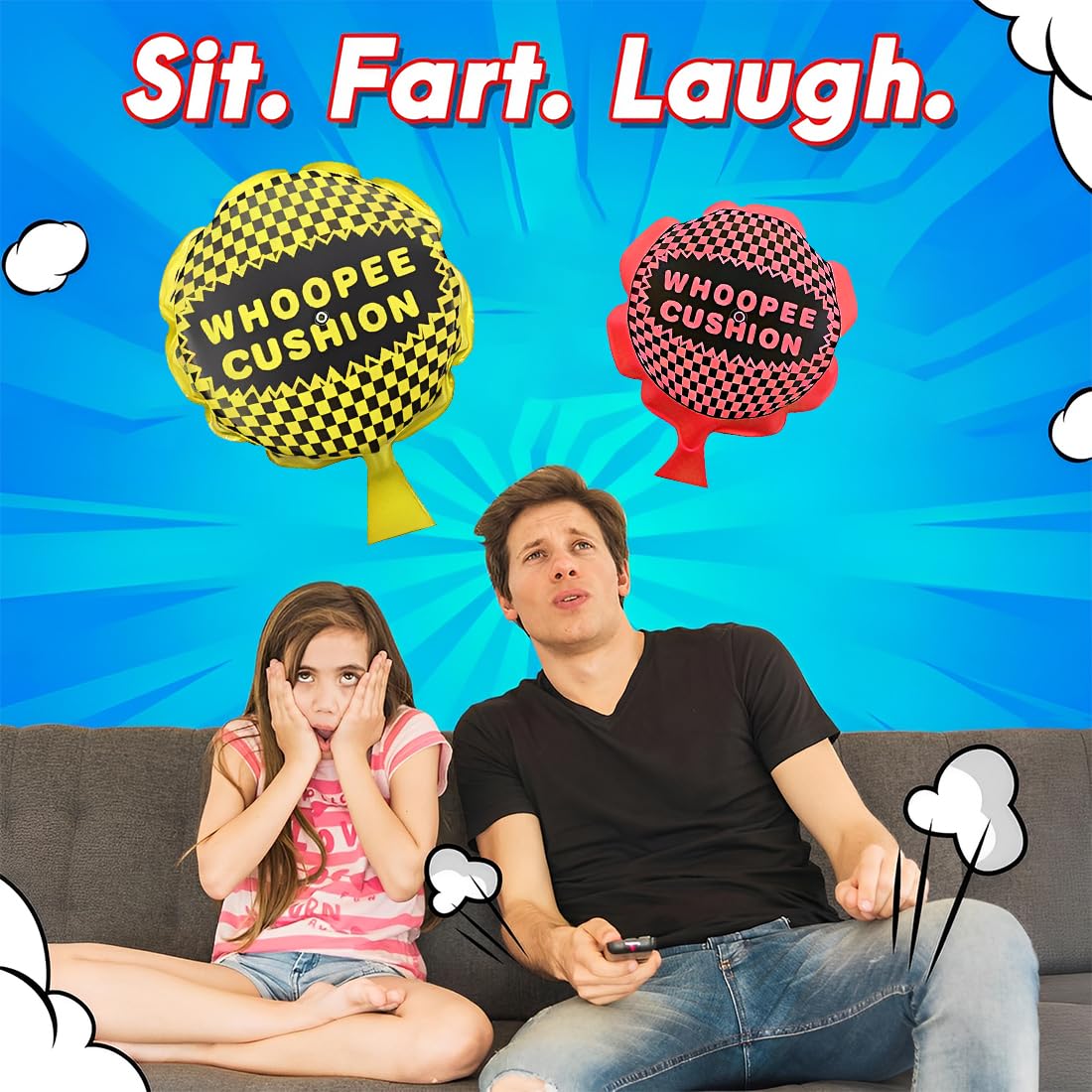 Cuscino Scoreggia Autogonfiabile, Scherzo Divertente Per Feste – Whoopee Cushion In Gomma, Adatto A Bambini E Adulti (Colore Casuale) - 3