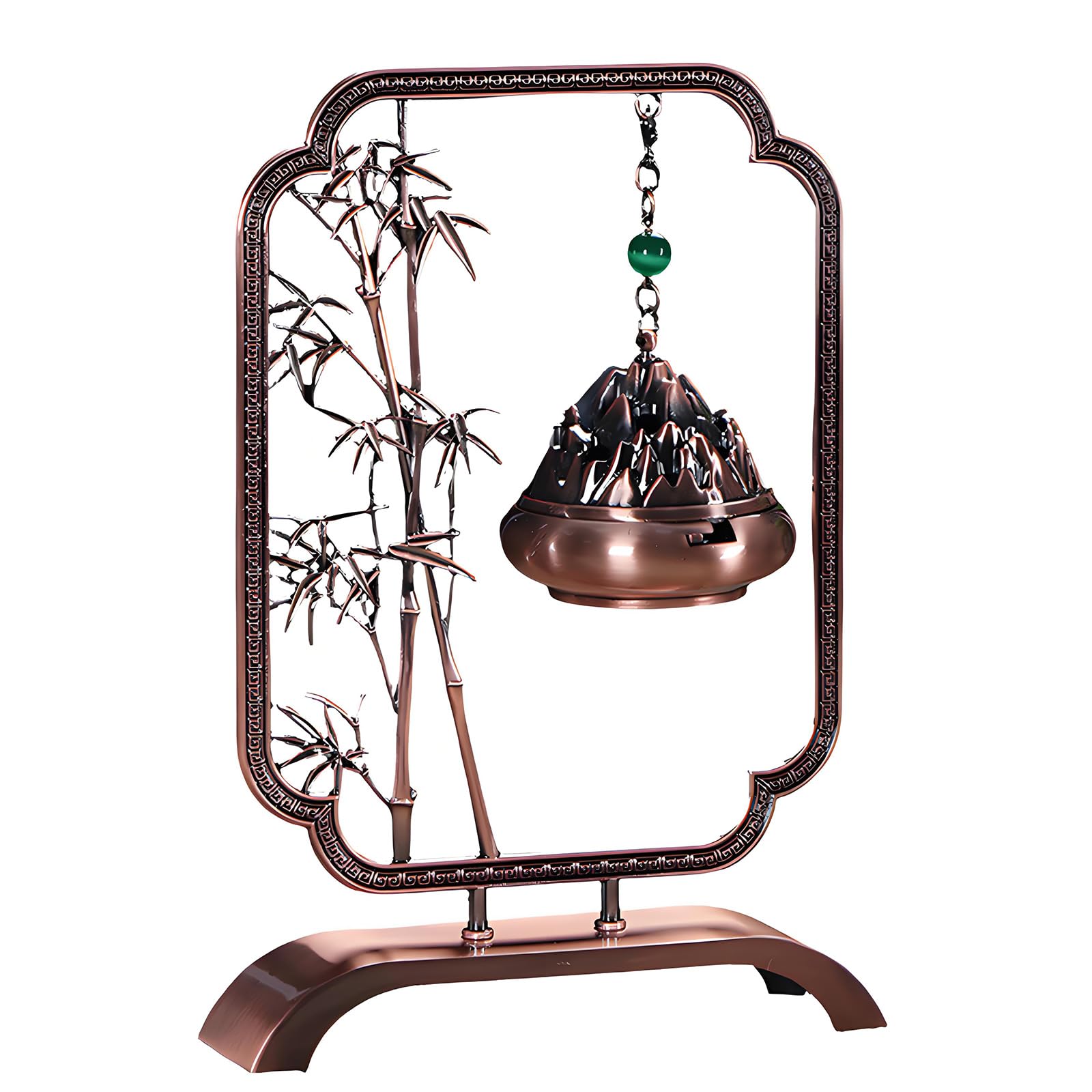 Decorative Chinese Hanging Incenses Holder with Pattern Alloy Aromatherapies Burners for Elegant Interior Space Chinese Scented Stove