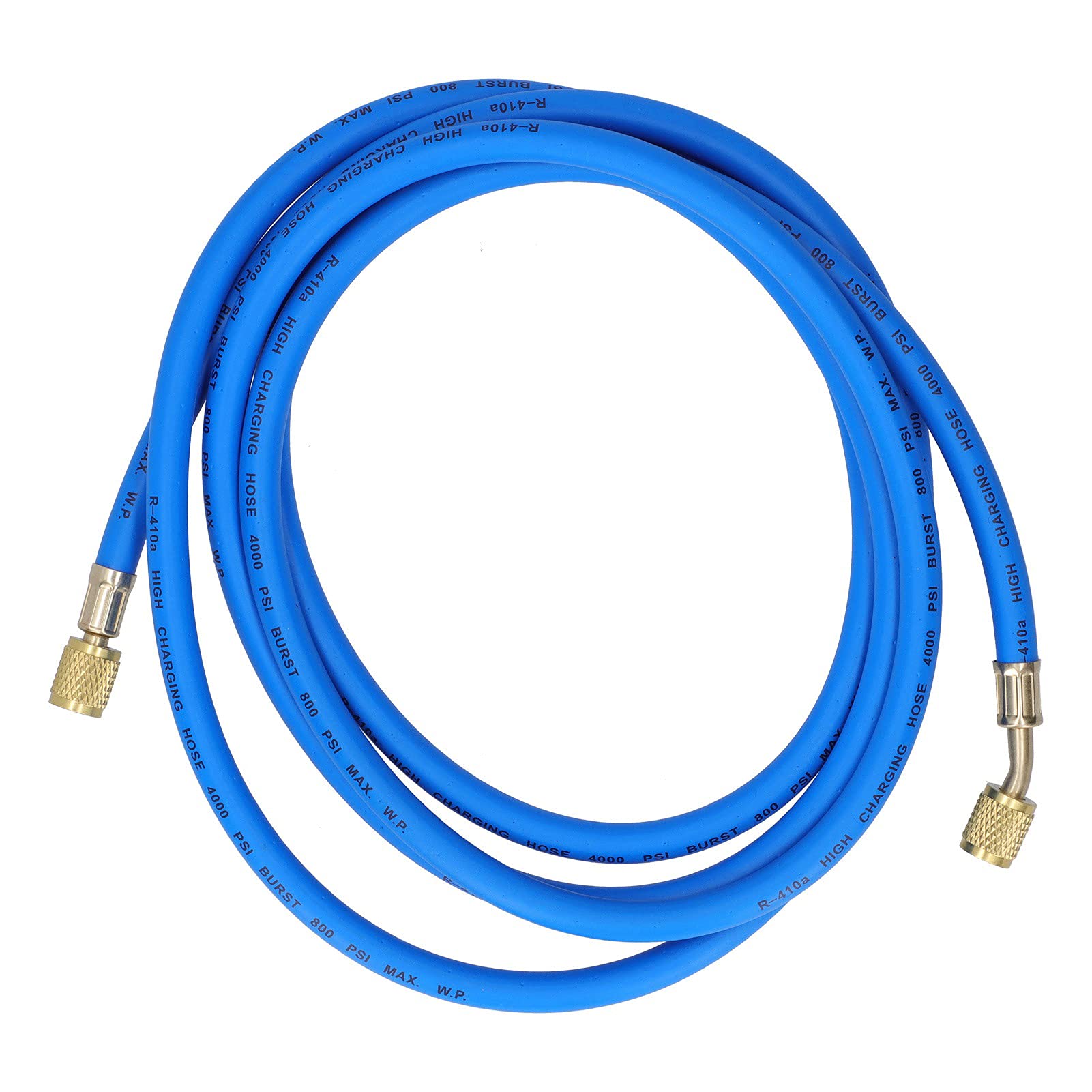 Atyhao Tubo di ricarica del refrigerante per aria condizionata, kit di tubi con manometro collettore SAE adattatori per tubi di ricarica per refrigerazione adatto per refrigerante tipo R-410a ()