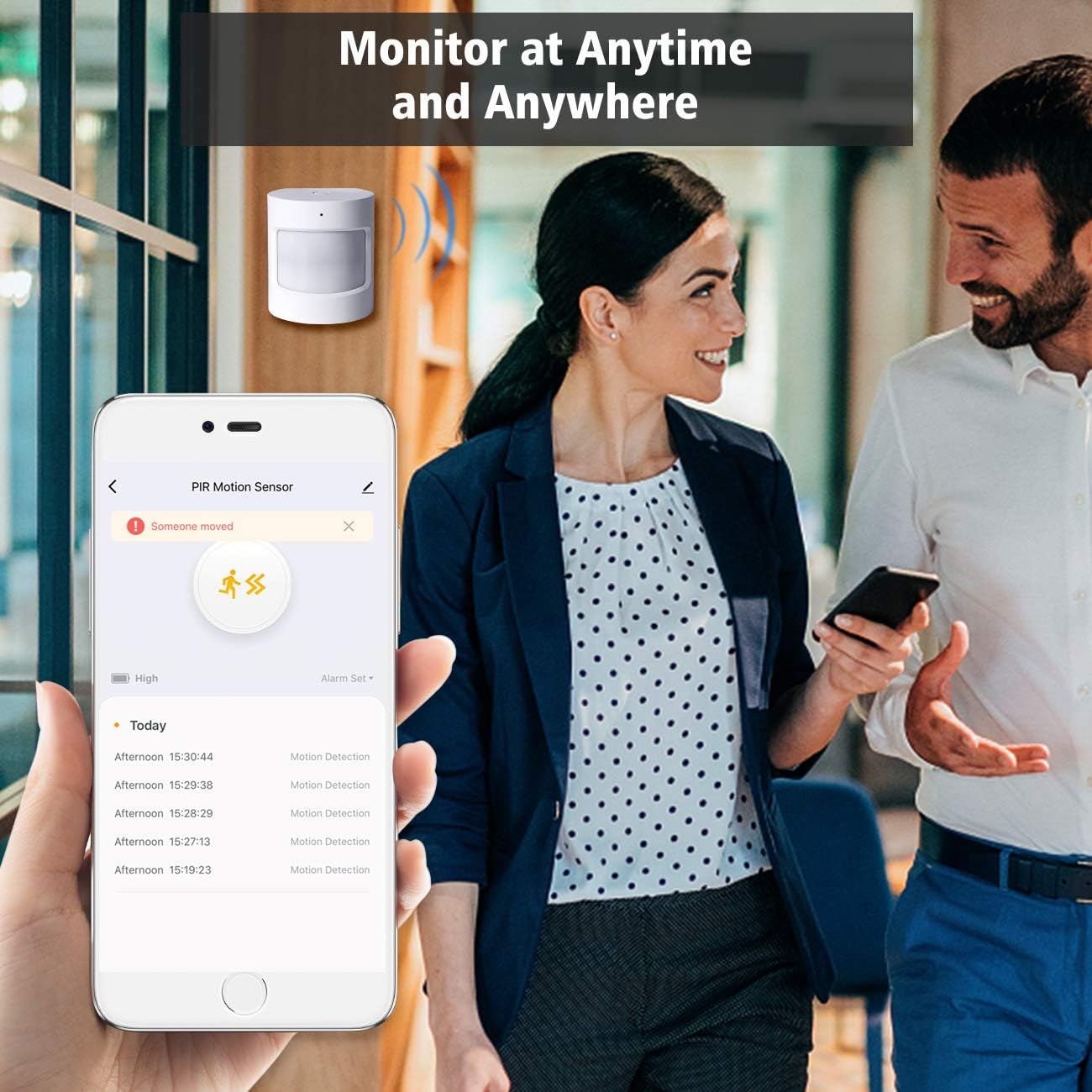 Door and Window Sensor, REQUIRES HUB, Zigbee Connection, Wireless Mini Contact Sensor for Alarm System and Smart Home Automation, works with Smart life, Alexa and Google home (Window & Door Sensor) - - 