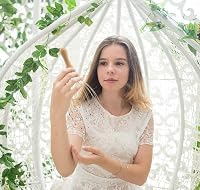 USAGA Prémium Fejmasszírozó 28 Ujjal - Alumínium Fejbőr Masszázs Eszköz Fa Nyéllel - Relaxációs Fejvakaró Stresszoldáshoz 7
