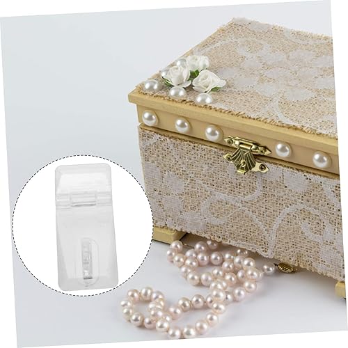 Miniatura 6 de Housoutil 60 juegos de hebilla de bloqueo de bisagra de acrílico para caja de bloqueo de maleta fácil instalar sin perforación operación suave