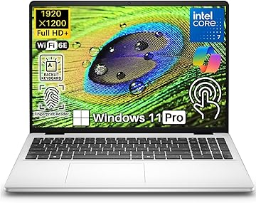 2025 New DC16251 16" Touchscreen Laptop, Intel Core 7 150U (Up to 5.4GHz), 16 inch FHD+ Display, 32 GB DDR5 5200MT/s, 2 TB SSD, Fast Charge, Backlit Keyboard, Fingerprint Reader, Win 11 Pro