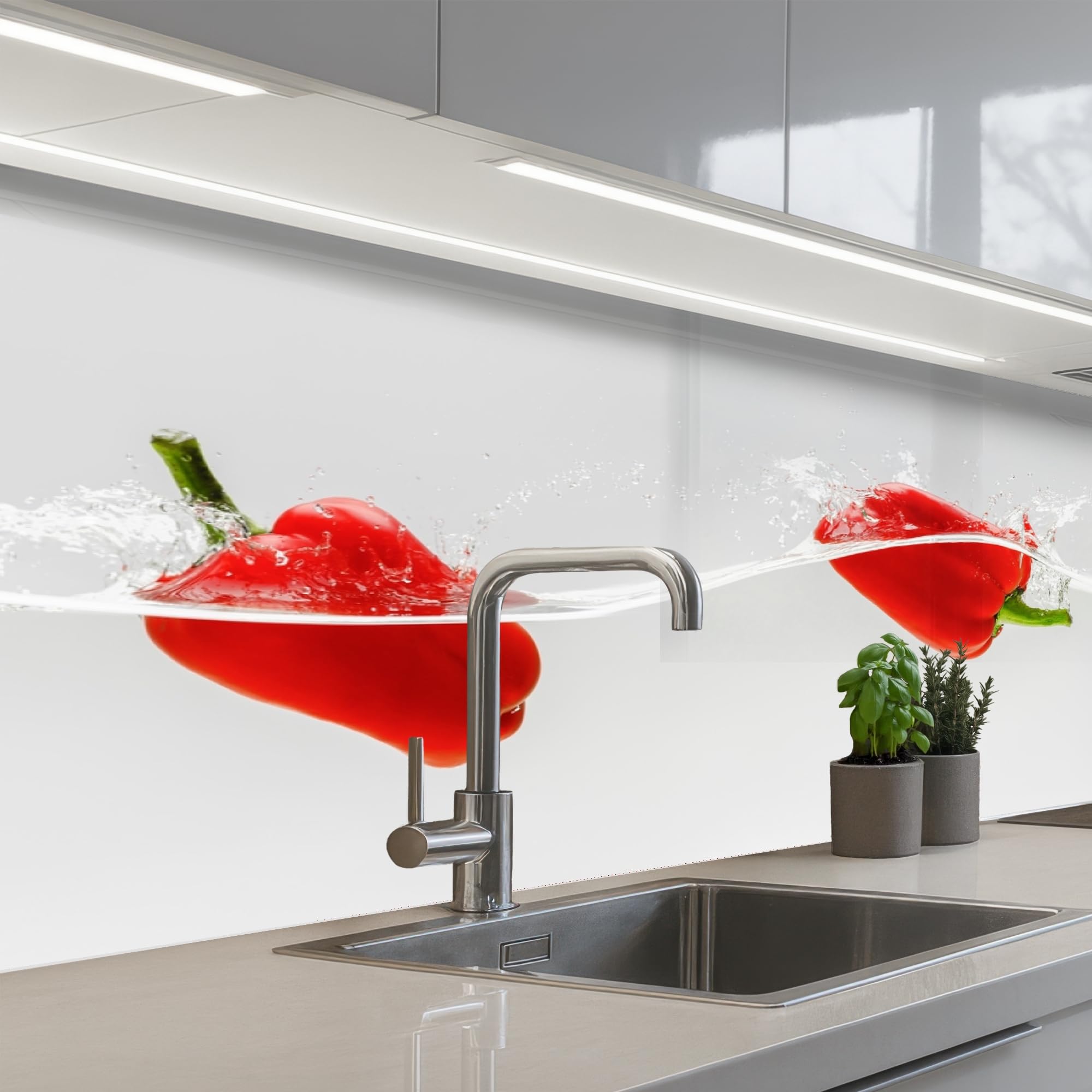 KitchenYeah© Splashback for Kitchen self-Adhesive Sink Splash Splatter