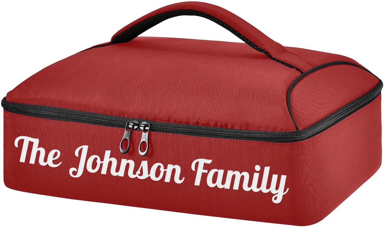 Dark Red Custom Casserole Carrier Bag for Hot&Cold Food