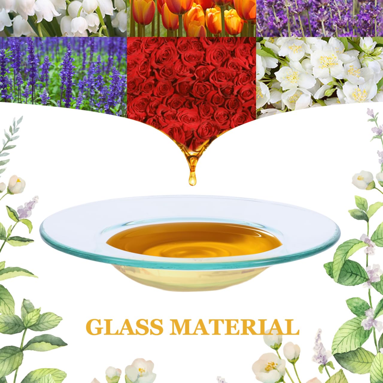 2 Bols En Verre Borosilicate Pour Chauffe-Huile Aromathérapie - Remplacement Pour Brûleur à Parfum