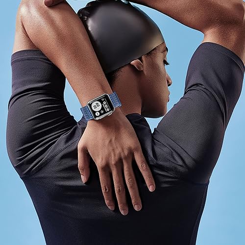 Miniatura 5 de Correa deportiva compatible con Apple Watch Band de 38 mm, 40 mm, 42 mm, 44 mm, iWatch Series 6 5 SE 4 3 2 1, correa de nailon con velcro para