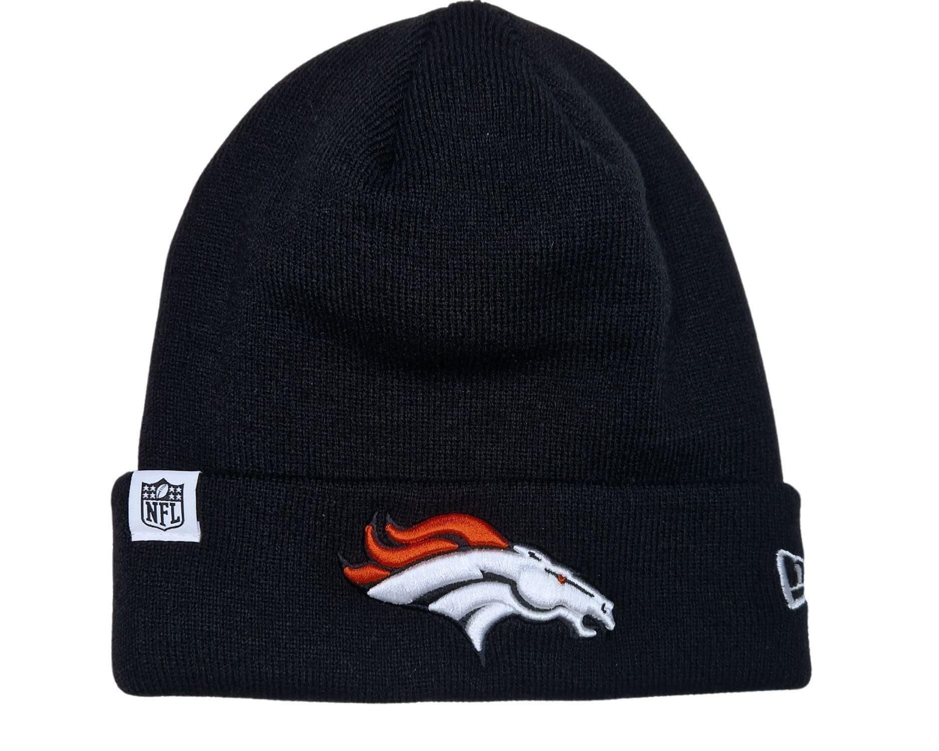 New Era Denver Broncos NFL Loop Label Knit Black Beanie