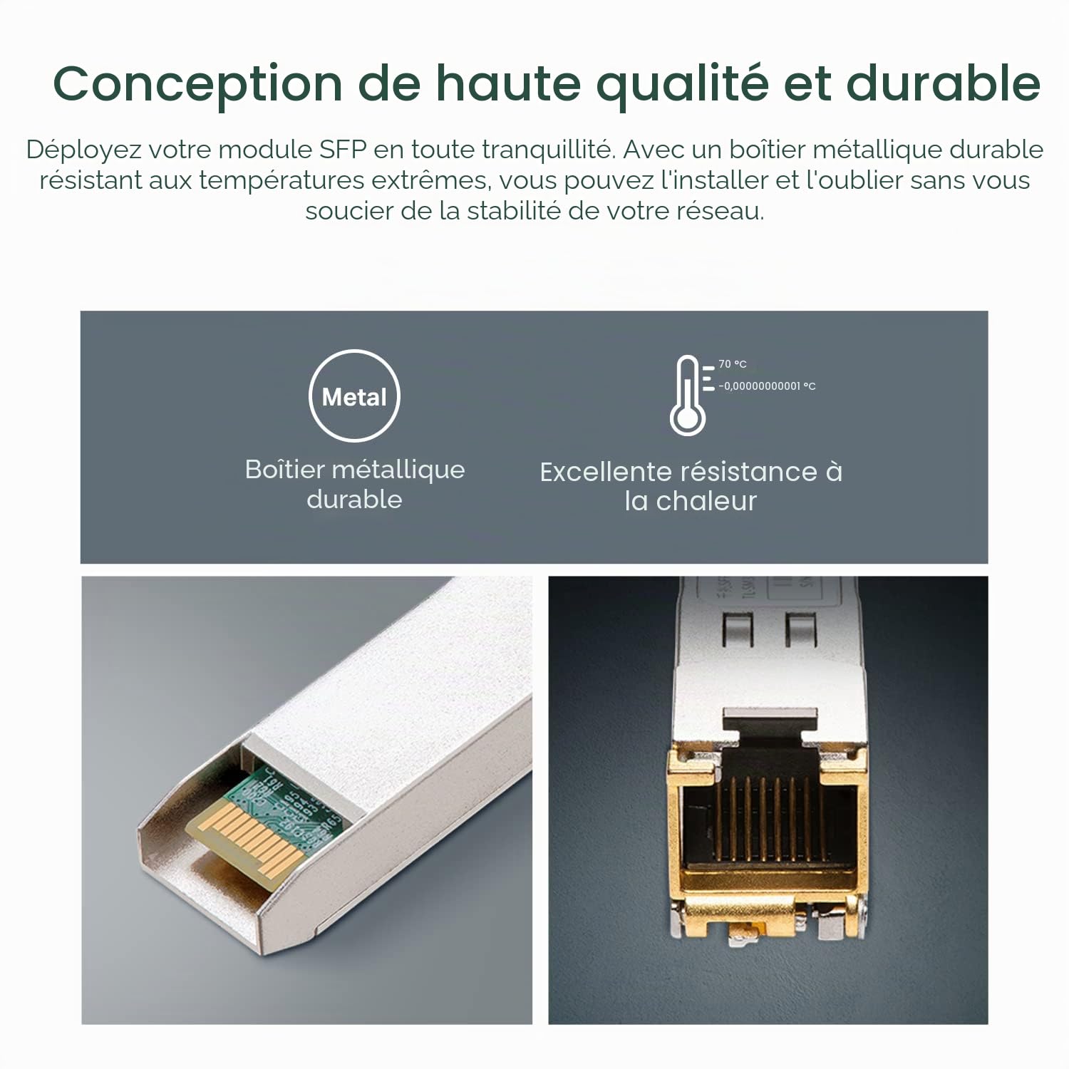 TP-Link TL-SM5310-T | 10GBase-T RJ45 SFP+ Module | 10G Copper SFP+ Transceiver | SFP+ to Ethernet | Plug and Play | Hot Pluggable | Up to 30m distance| | Durable Metal Casing | Versatile Compatibility
