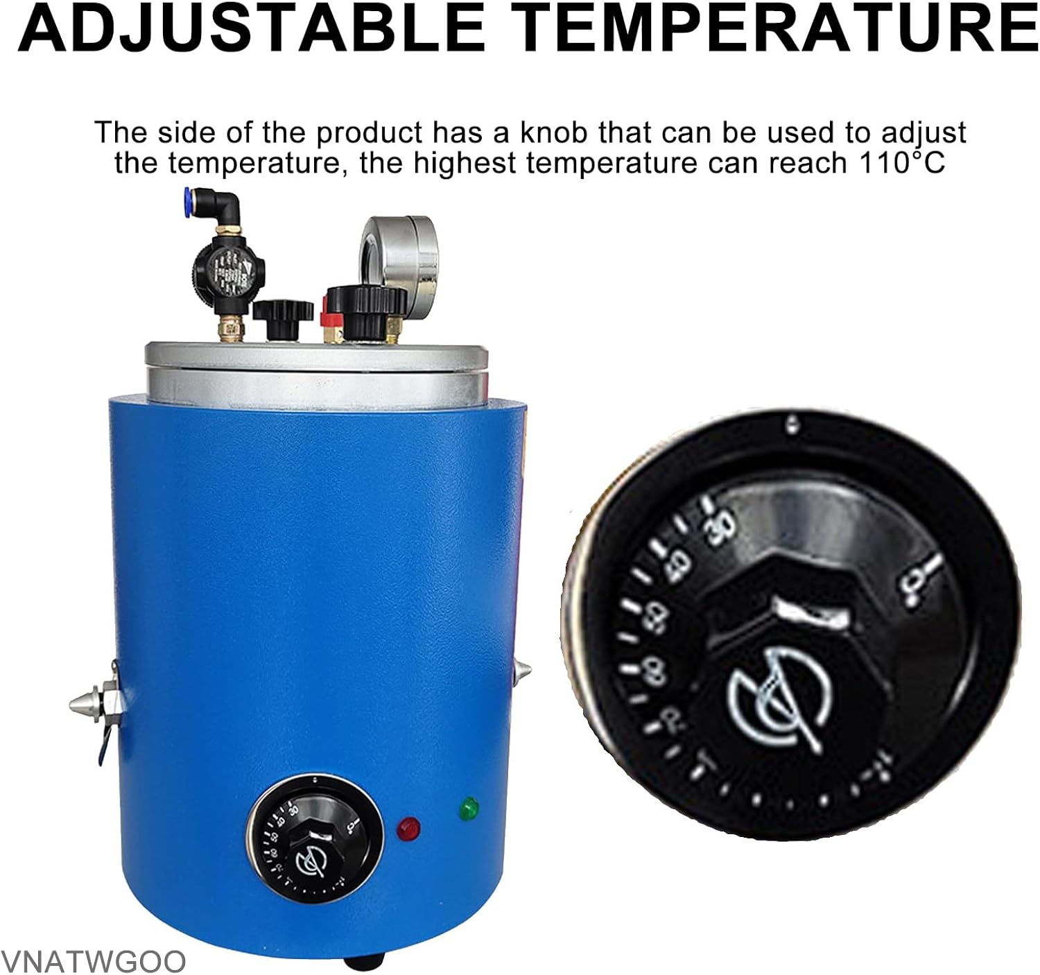 Wax Injector Wax Melting Furnace, 2L Wax Injection Machine, 30℃-110℃ Temperature Adjustable, Wax Casting Machine,for Jewelry Wax Injection,220V