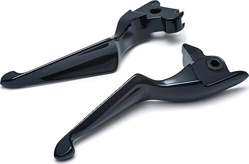 Miniatura 3 de Kuryakyn Accesorio de manillar de motocicleta 1848 palancas de embrague y freno para motocicletas Harley-Davidson Touring & Trike 2008-13, negro
