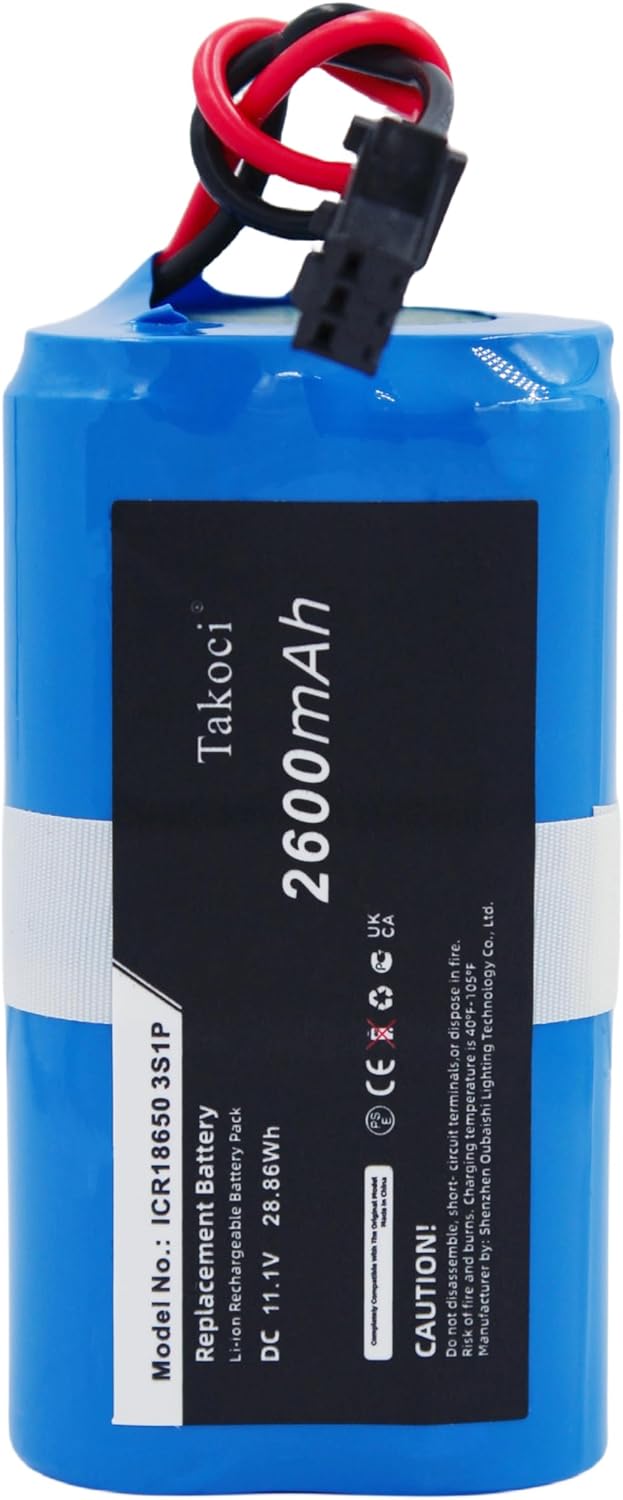 2600mAh CEN330 Replacement Vacuum Battery Compatible with CR330 CR333 CR331 CR332 CEN331 CEN332 11.1V