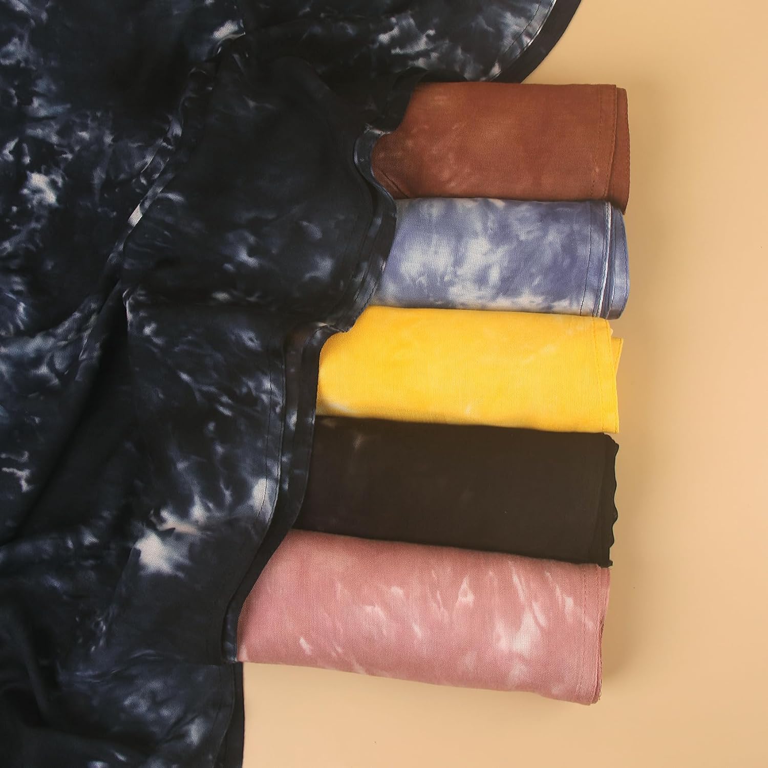 Tie Dye Printed Hijab Soft Premium Viscose Cotton Modal Scarf Muslim Turban Abaya Accesorries Women Elegant Shawl - Image 7