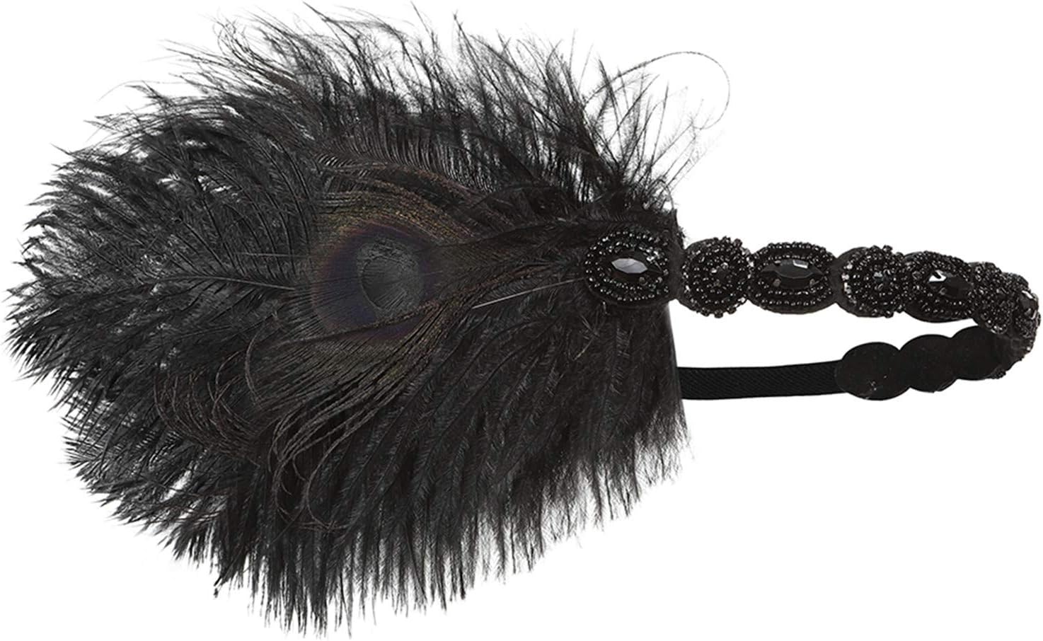 1920s Flapper Headband Roaring 20s Great Gatsby Headpiece for Women headpieces Headband