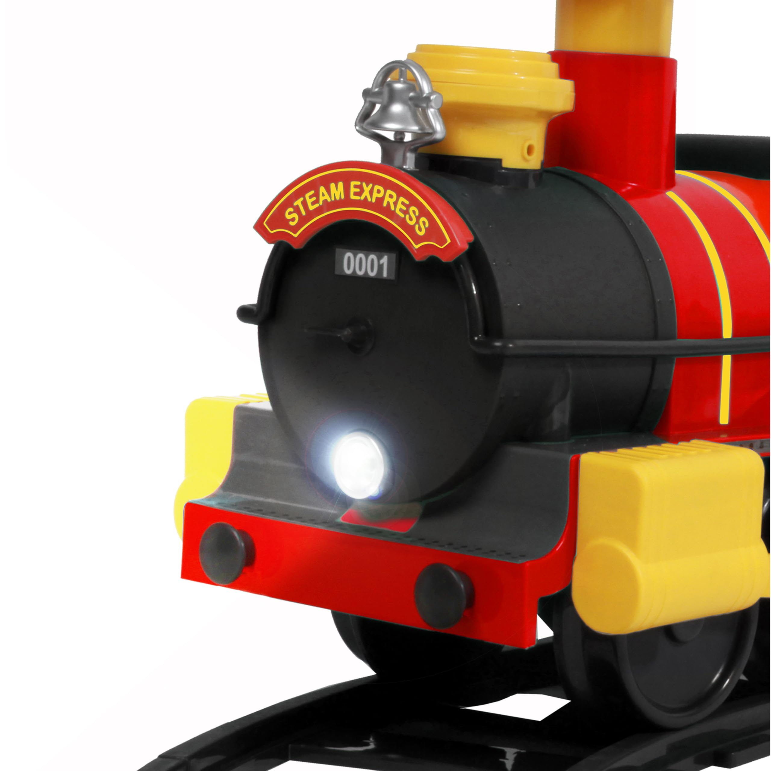 Train à Vapeur Jouet éducatif Pour Bébé 6-12 Mois - Centre D'activités Avec Musique, Engrenages, Formes - Poussé, Tiré, Chevauché - Matériaux PP/TPE - Bleu - 11