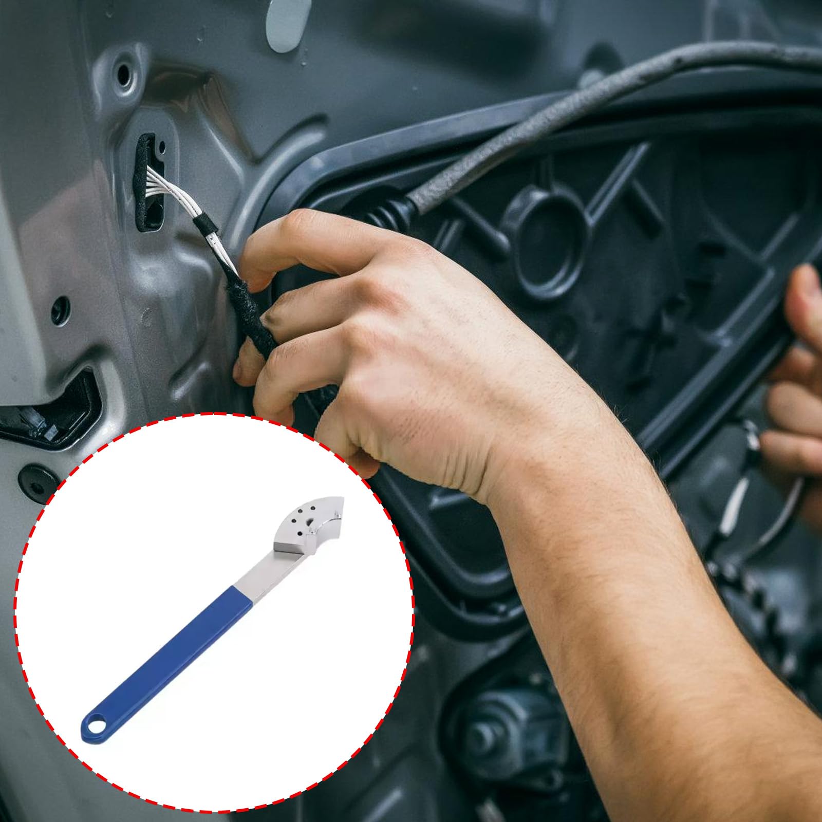 Montesy Auto Timing Belt Tensioner Tool with Ergonomic Designs Car Timing Belt Adjuster Simple Operate for Automotive Repair