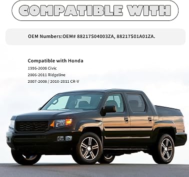 2pcs Car Sun Visor Clips Replacement OEM# 88217S04003ZA 88217S01A01ZA, Car Visor Clips Compatible with Honda Civic CR-V Ridgeline, Standard Visor Clips for