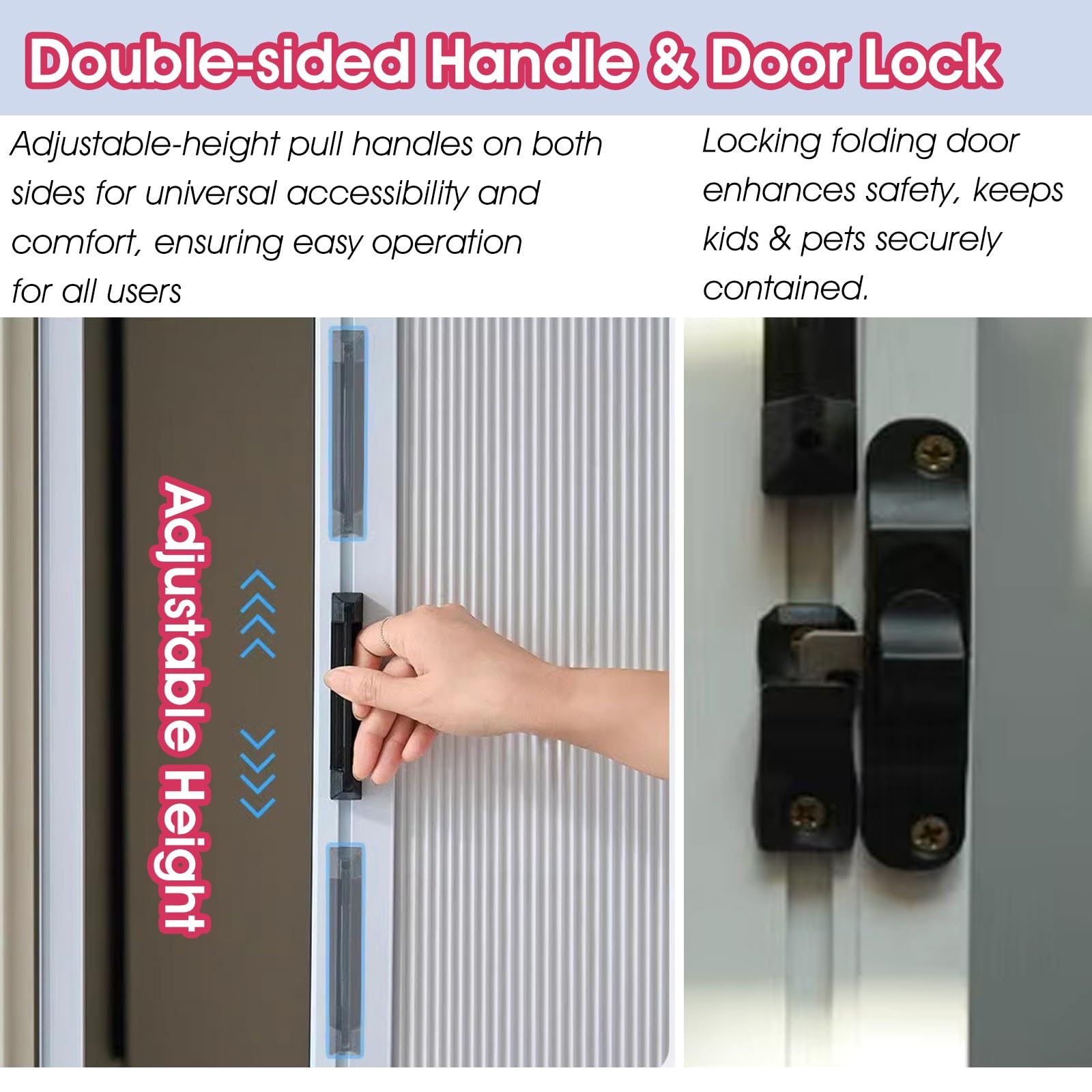 Waben-Falttür Ohne Bohren - Individuelle Schiebetür Für Küche, Schrank & Schlafzimmer