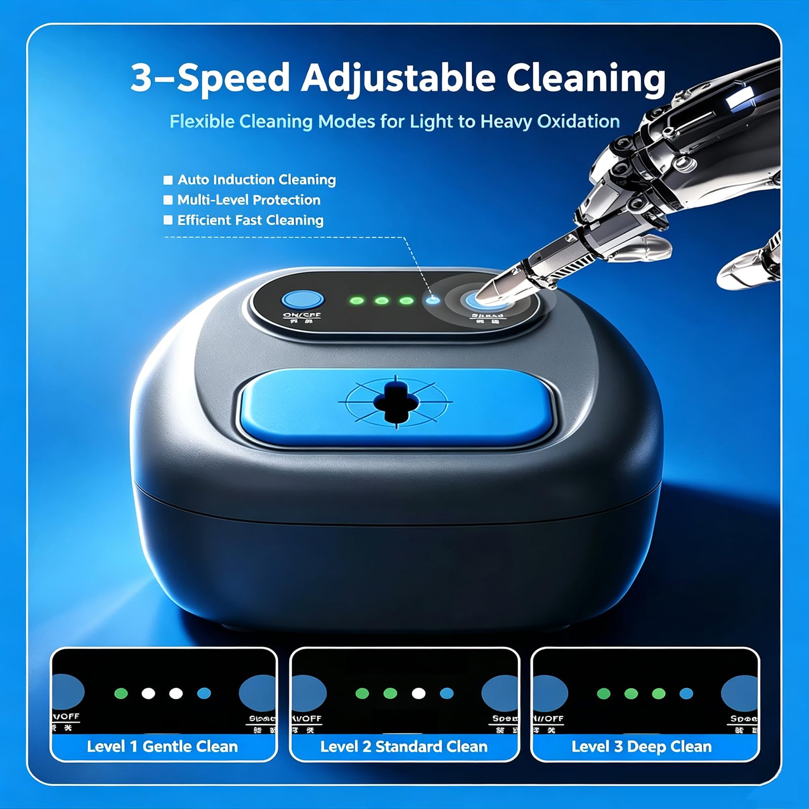 Limpiador Automático De Puntas De Soldadura, Sensor Infrarrojo Dual, con 3 Velocidades Ajustables, Cepillo De Latón, para Limpieza Y Desoldadura De Puntas, Reparación Electrónica