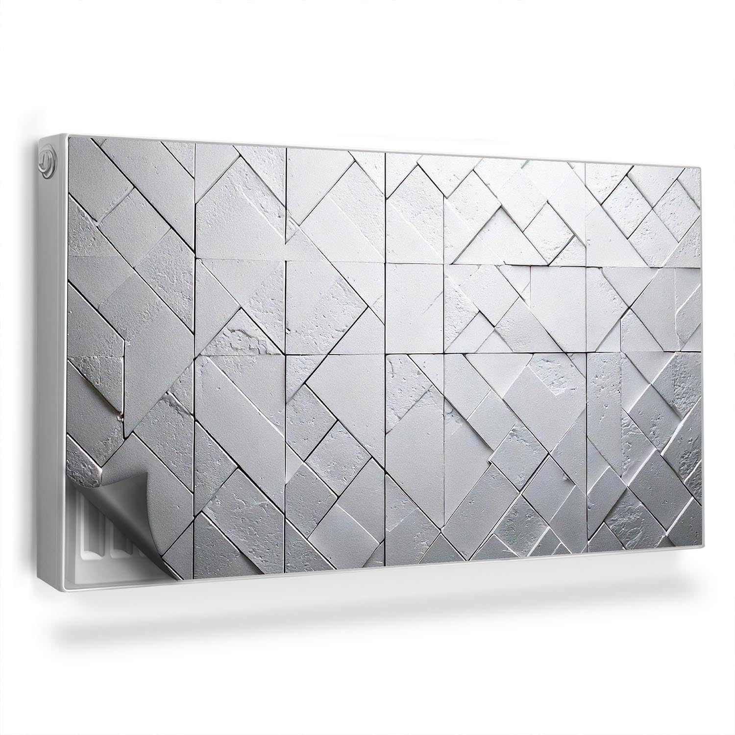 Cache radiateur 110x60 cm panneau magnétique briques légères facile à poser