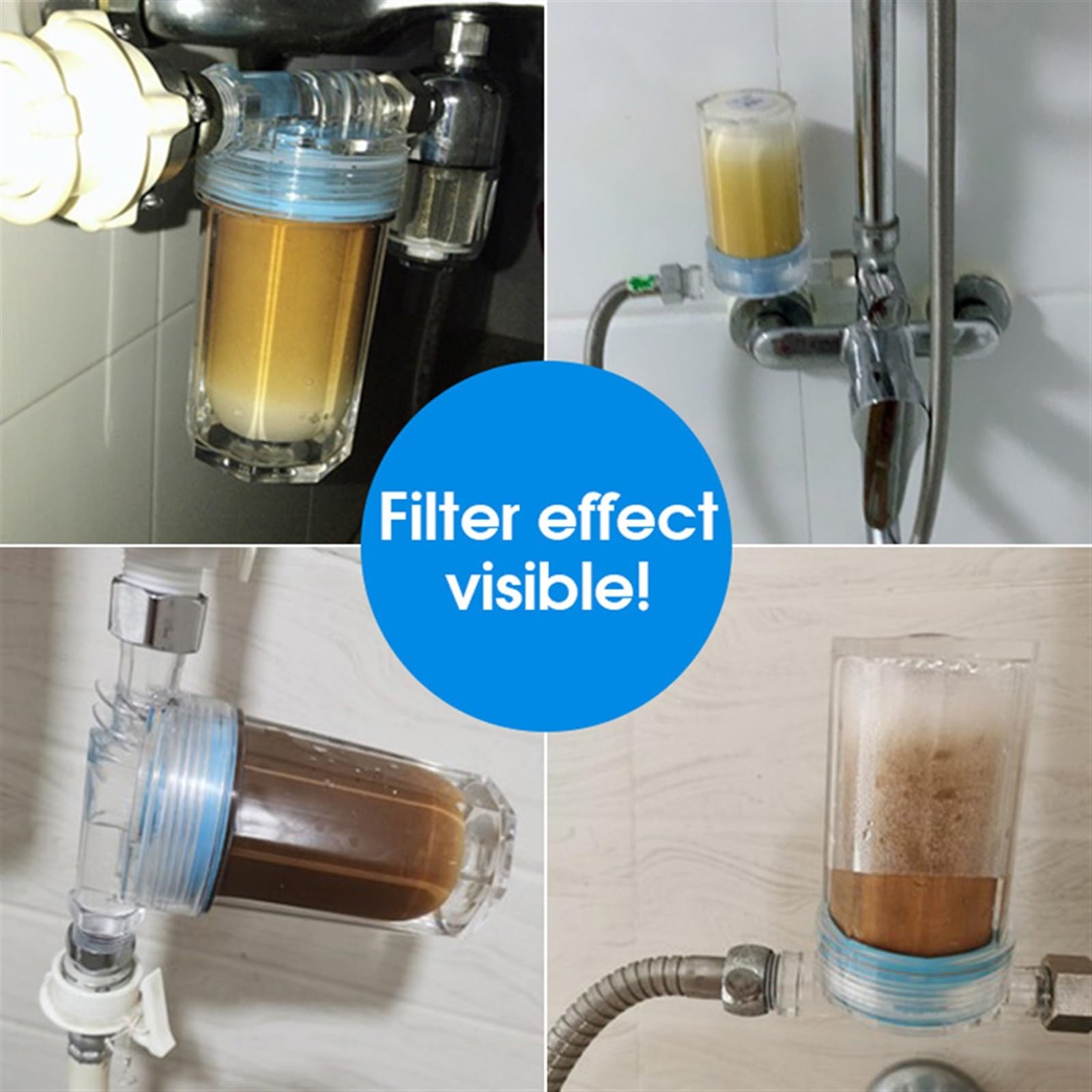 0,1 salida del purificador Filtro de ducha elemento filtrante de cerámica filtro de ducha grifo purificación del calentador de agua(W1-TC)