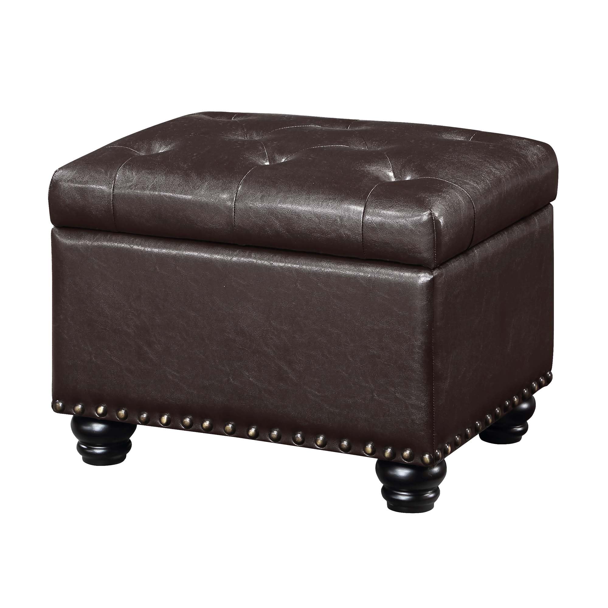 Convenience Concepts Designs4Comfort 5th Avenue Ottoman, Espresso, 24"