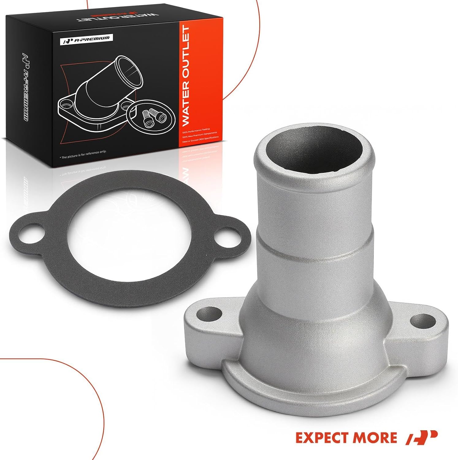A-Premium Engine Coolant Thermostat Housing | Compatible with Ford Ranger 1991-1995/1998-2001, Aerostar 1993-1997, Windstar 1998-1999 & Mazda B3000 1994-2001, 3.0L