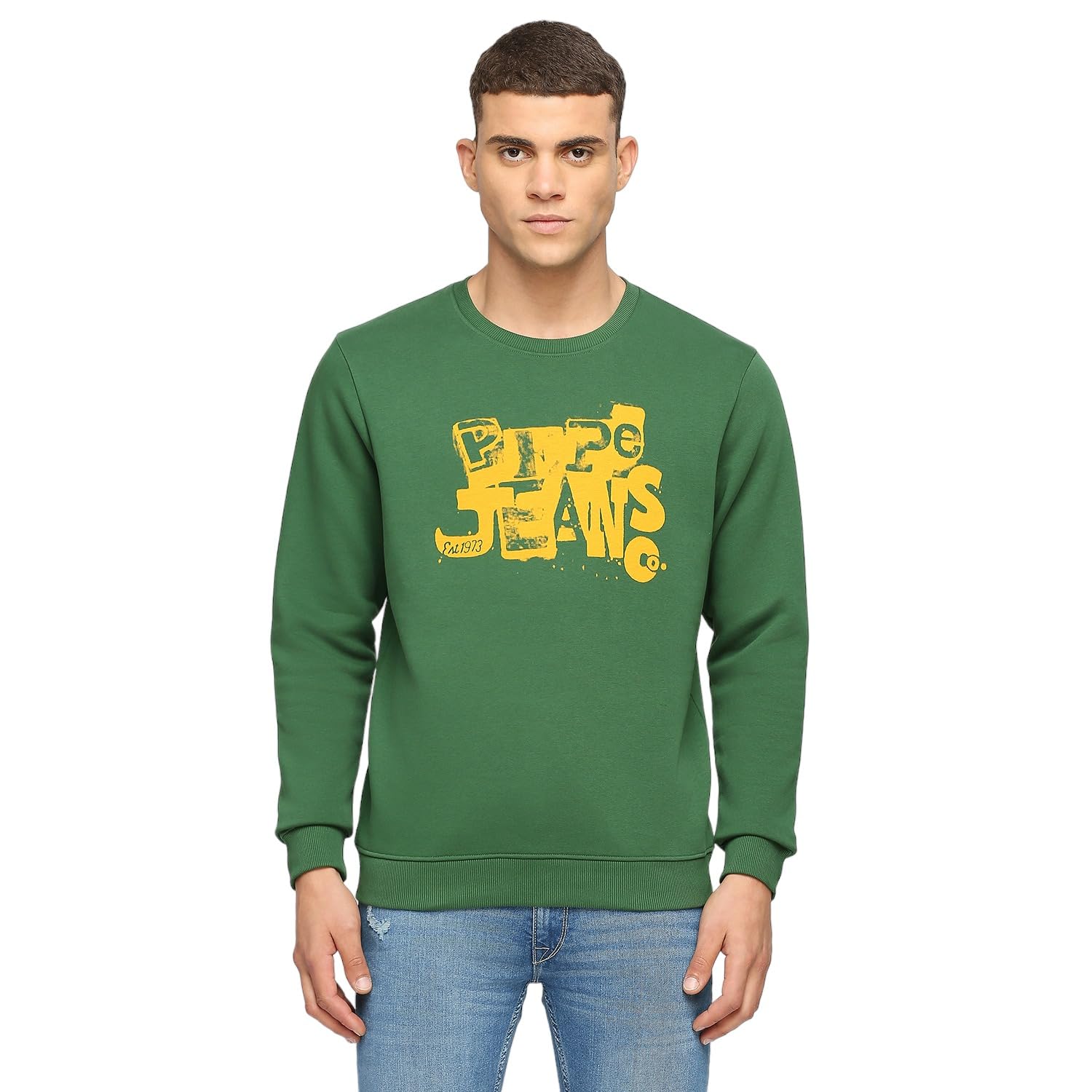 pepe jeans Cotton Men Round Neck Sweatshirt-picture-38