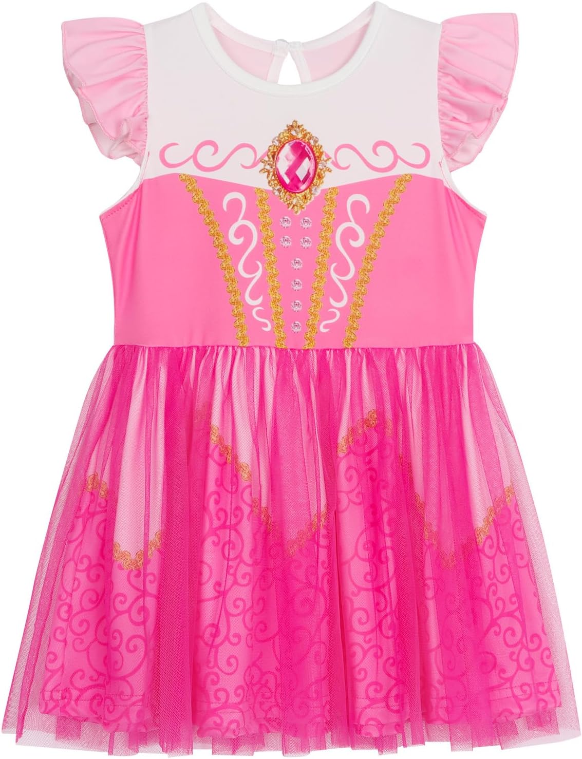 COTRIO Infant Baby Girls Princess Dress Halloween Costumes Toddler Tulle Tutu Fancy Party Dress Birthday Outfit with Headband - Image 8