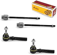 Vista 49 de Metrix Premium Chassis Parts - Kit de 4 piezas de extremos de barra de acoplamiento frontal exterior e interior compatible con Nissan Pathfinder