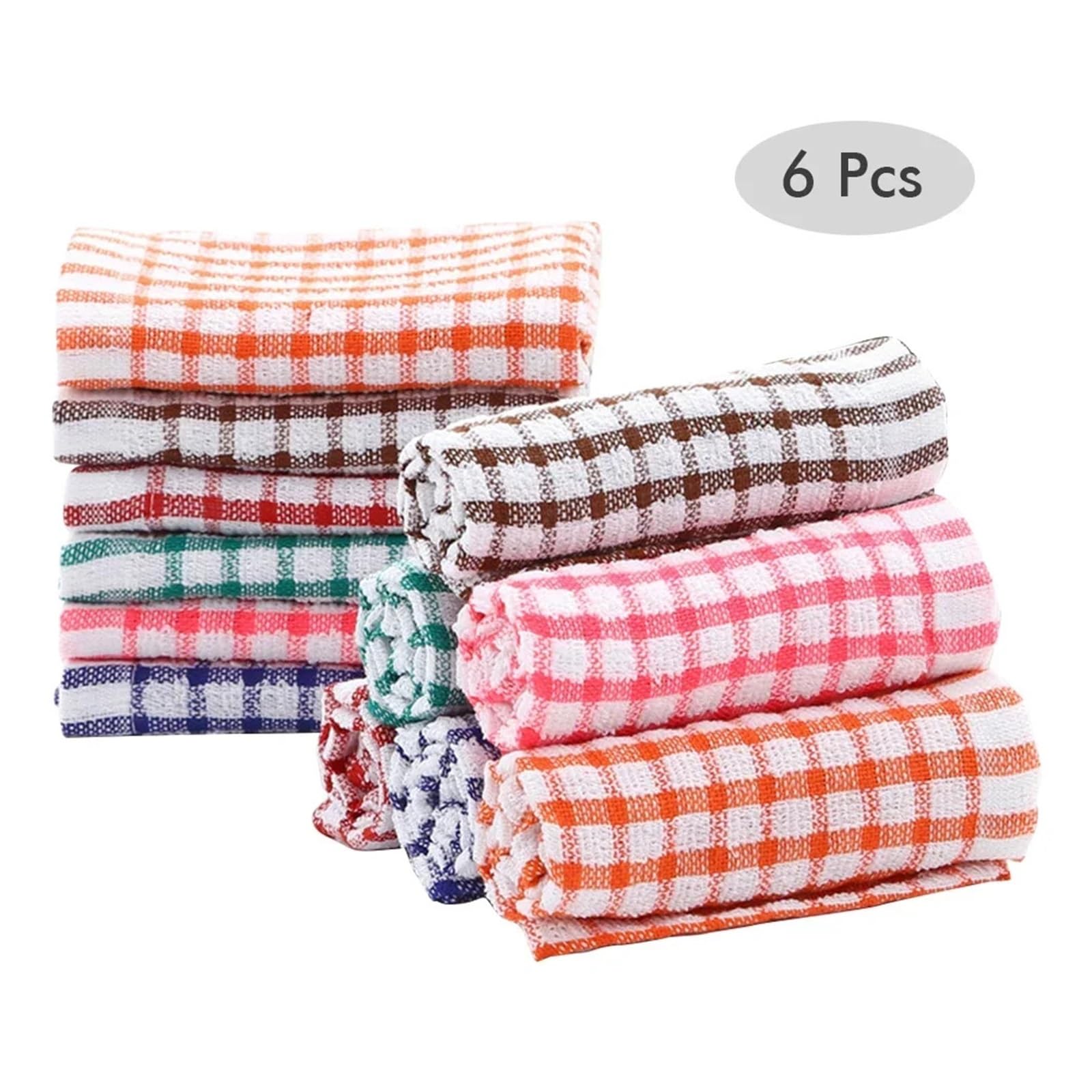 6 paños de Cocina 100% algodón for Limpieza, Ideales for restaurantes y hostelería