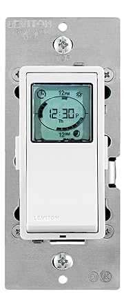 Leviton VPT24-1PZ Vizia 24-Hour Programmable Indoor Timer with Astronomical Clock